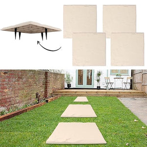 Durable Plastic Pavers for Patio- Pack of 12