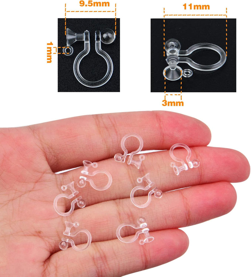 Plastic resin clips-on Earring Converter Pack Of 2