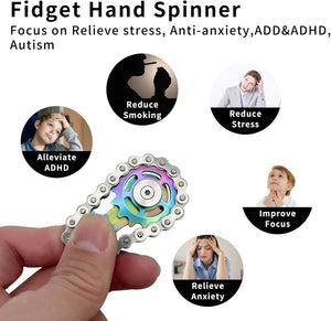 Bike Chain Gear Fidget Spinner Gyro