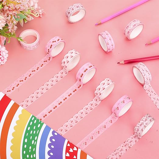 Pink Cherry Bowknot Washi Tape