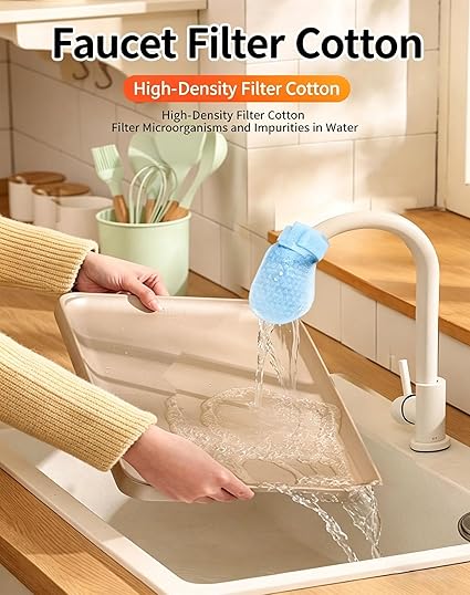 Kitchen Faucet Water Filters Bag for Cold and Hot Water