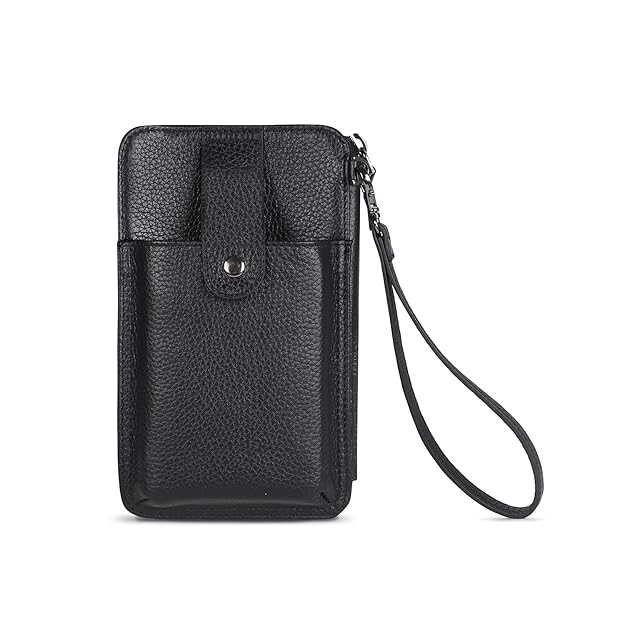 Genuine Leather Long Zipper Wallet