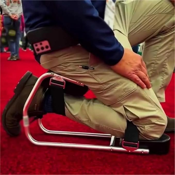 Wearable Knee Pad Seats Strap on Kneeling Device