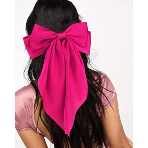 Long Bow Hair Clips In 4 Different Color ( pack of 4 )
