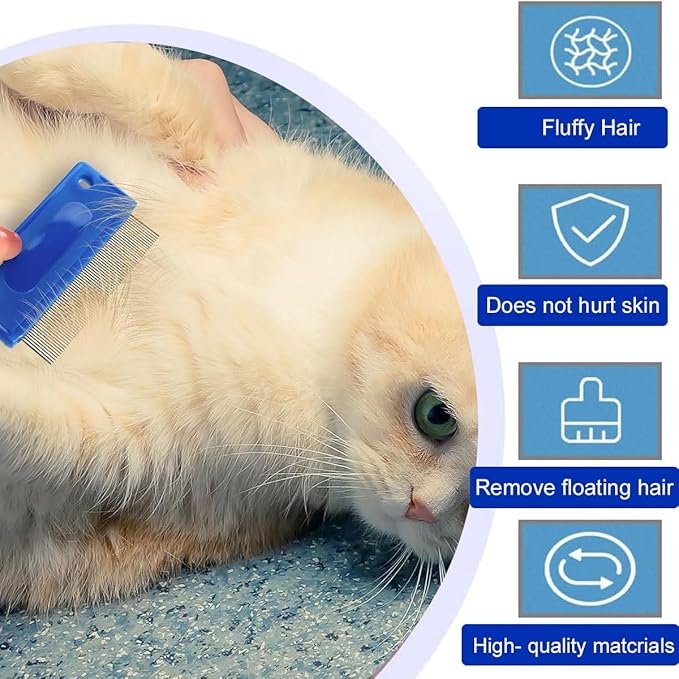 Fine Tooth Flea Comb for Cats & Dogs