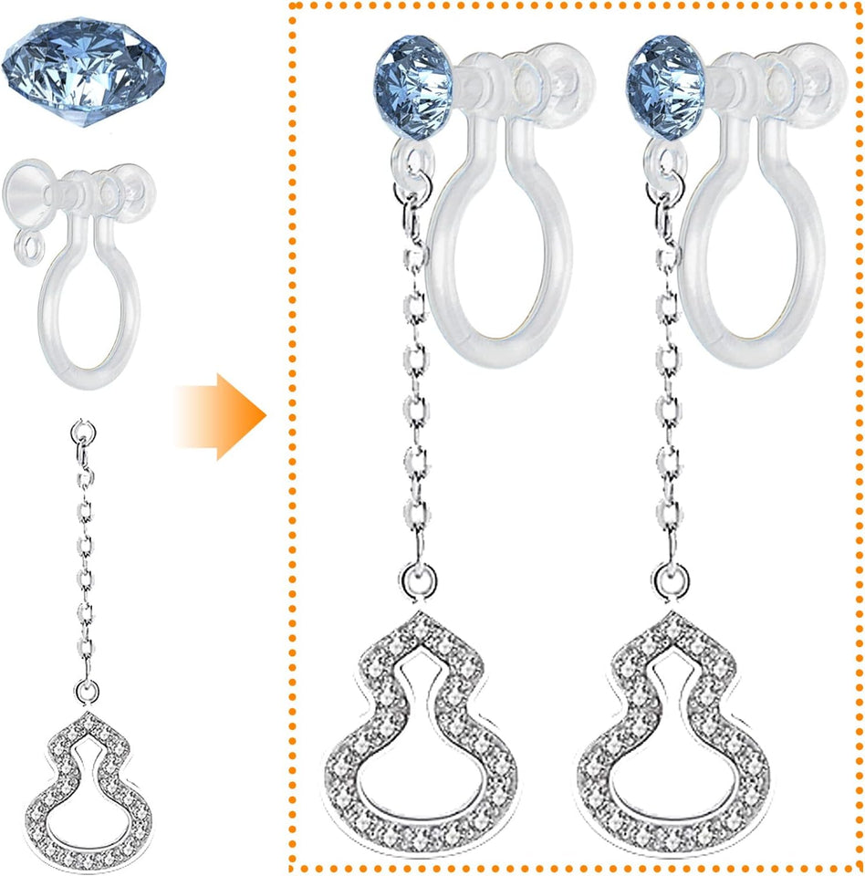 Plastic resin clips-on Earring Converter Pack Of 2