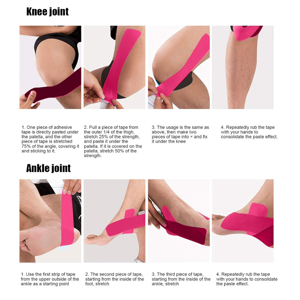 KINESIOLOGY TAPE FOR ANKLE SUPPORT