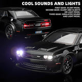 1/24 Challenger Hellcat Die Cast Metal Toy Car