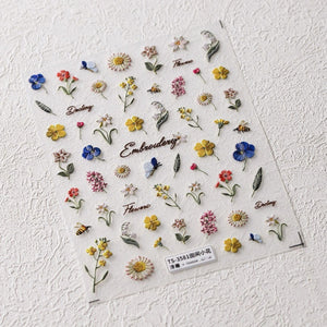 Pastel Flower Nail Sticker