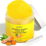 Turmeric Kojic Acid Vitamin C Cleansing & Exfoliating Pads – 10 Pcs