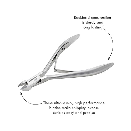 Stainless Steel Cuticle Nippers Double Spring Nail Plier