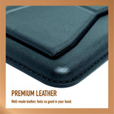 Faux Leather Wallet Magsafe With Stand - Black