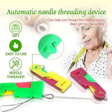 Needle Threader Tool Plastic Press- Pack of 4