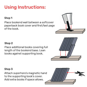 Superhero Bookend Book Holder 📚💪