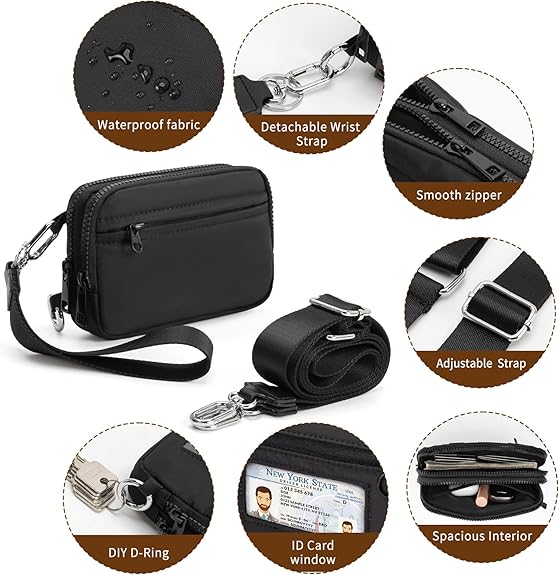 📱✨ Stylish Crossbody Wallet with Card Slots ✨👜