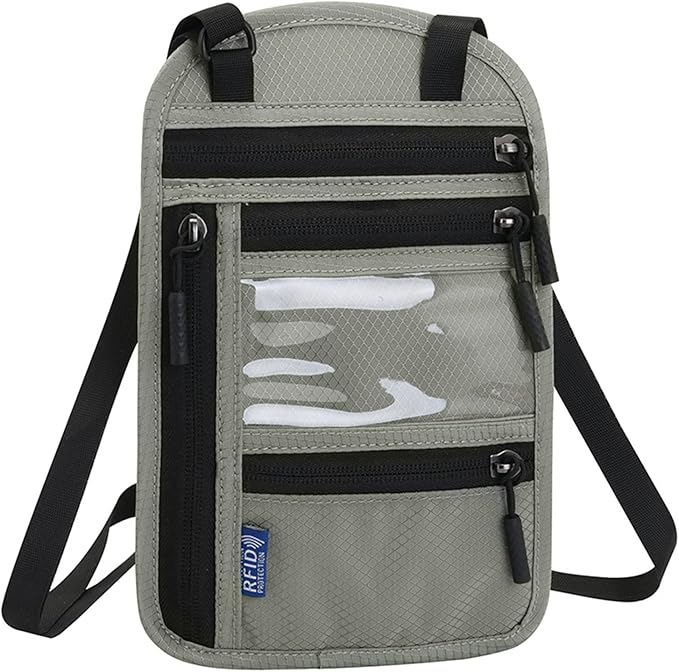 RFID Travel Neck Wallet