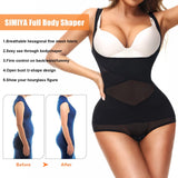 Tummy Control Bodysuit Body Shaper for Women-Black