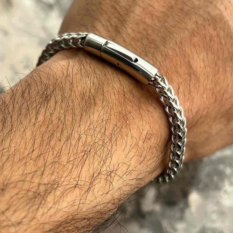 Bling Cartel Men's Solid Stainless Steel Bracelet