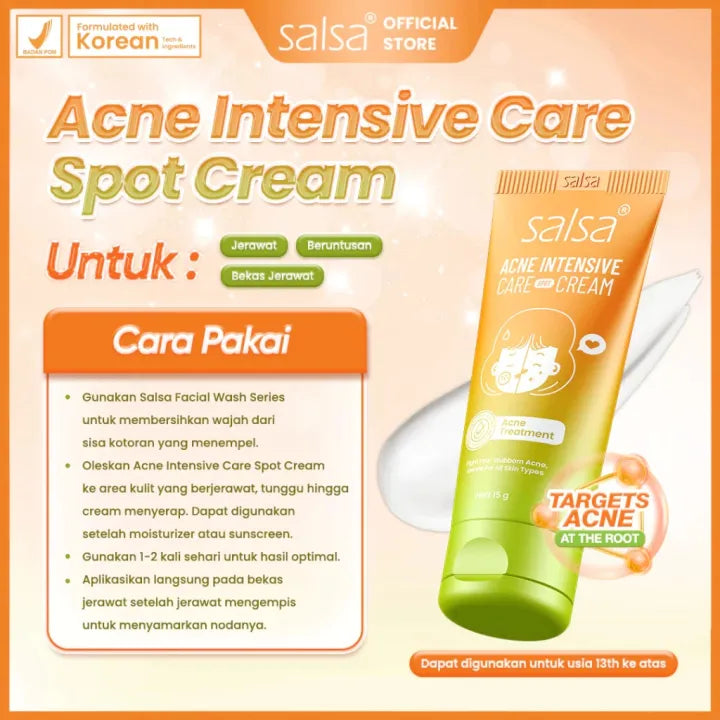 Salsa Acne Intensive Care Spot Cream (15g) – Pimple Treatment / Acne Spot Cream