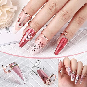 10 Pcs Adjustable Wudu Nail Rings for Halal Nails