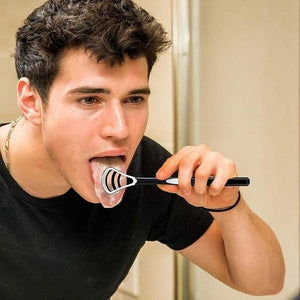 Colorful Silicone Tongue Scraper Cleaner