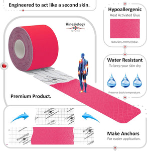 KINESIOLOGY TAPE FOR ANKLE SUPPORT