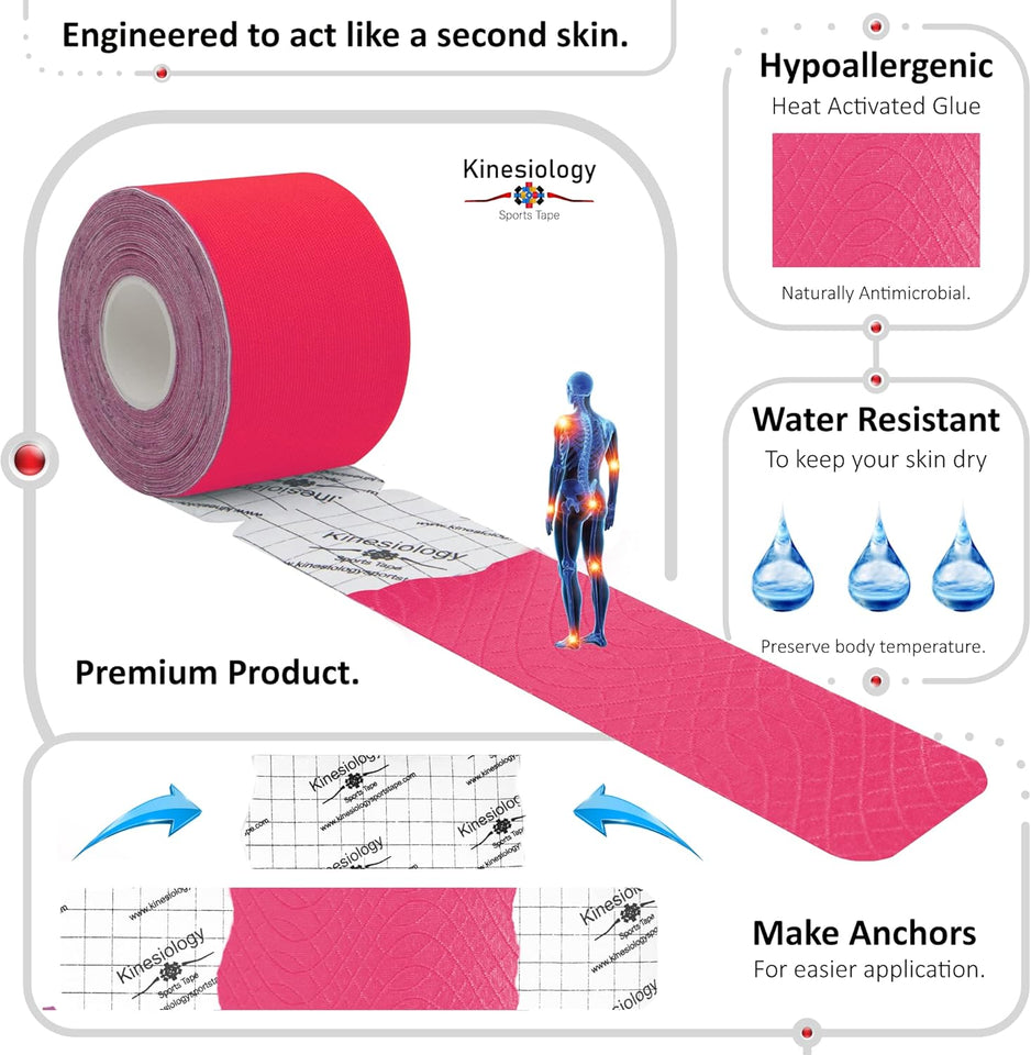 KINESIOLOGY TAPE FOR ANKLE SUPPORT