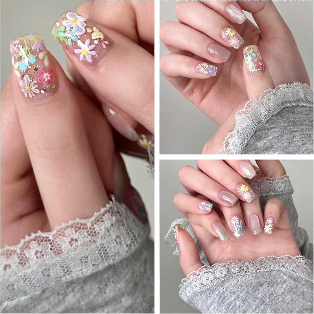 Pastel Flower Nail Sticker