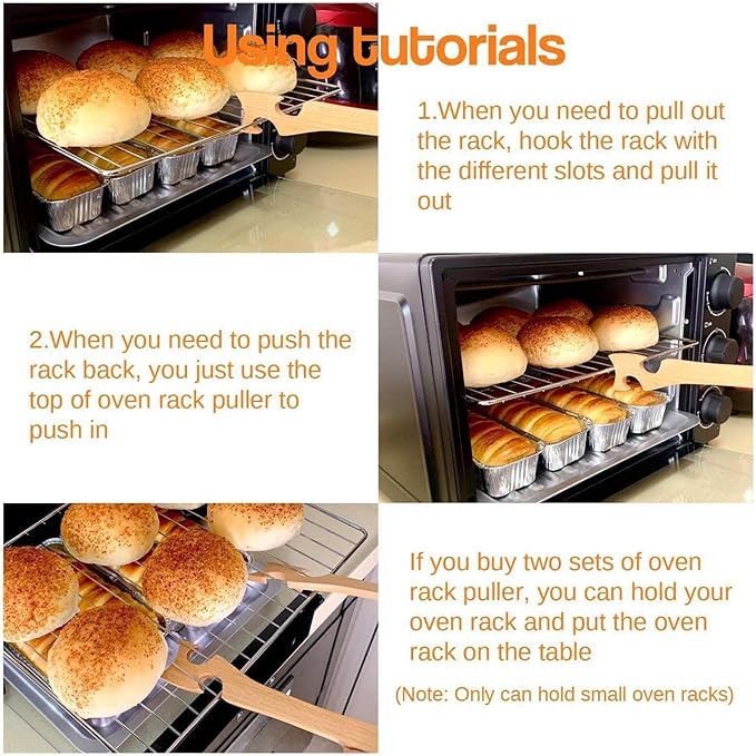 Oven Rack Push Pull Stick for Baking