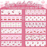 Pink Cherry Bowknot Washi Tape