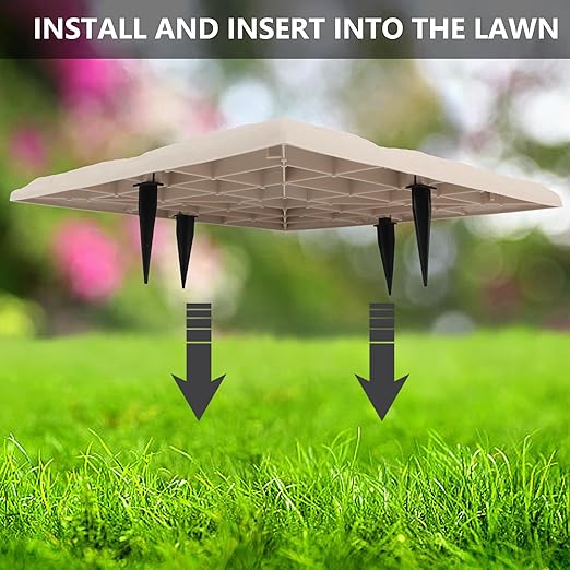 Durable Plastic Pavers for Patio- Pack of 12