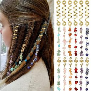Crystal Stone Hair Braid Accessories