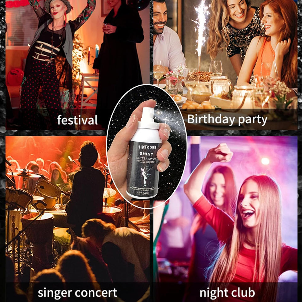 Glitter Spray for Hair and Body