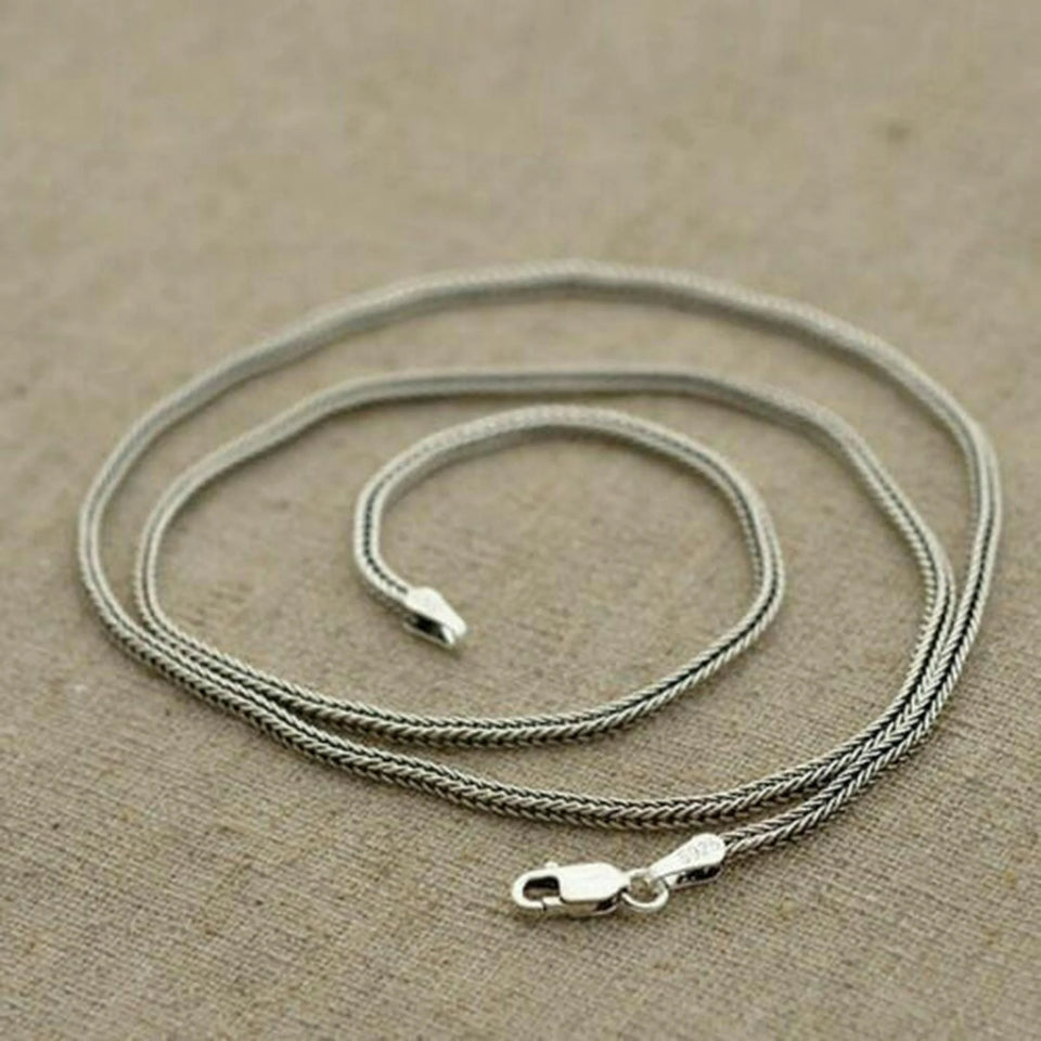 Sterling Silver Foxtail Chain