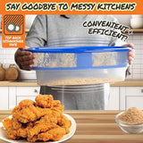 Breader Batter Bowl- All-in-One Mess Free Breading Station Tool