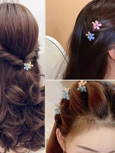 30 PCS Imitation Pearl Flower Clips