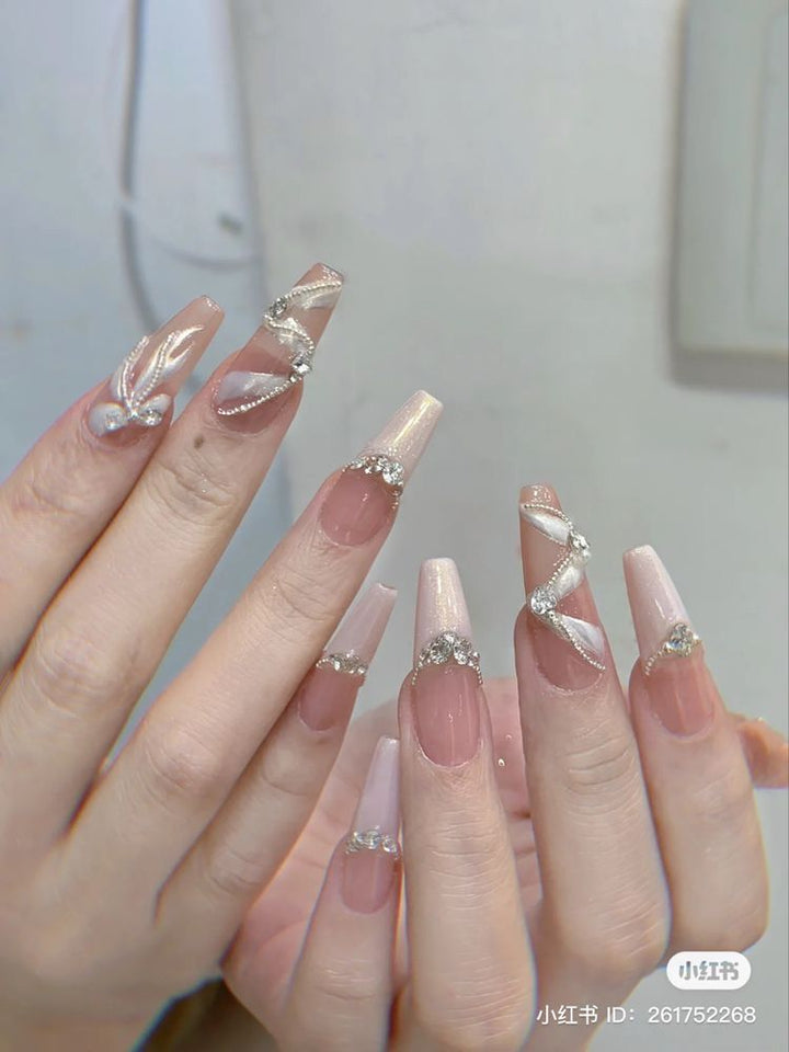 Artificial Ballerina Elegant and Stunning Nails - Pack of 12