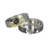Star and Moon Ring Double Layer