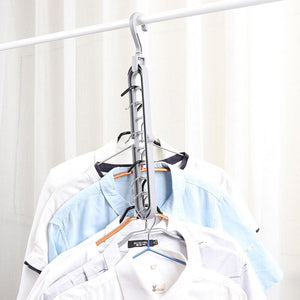 9 Holes Multifunction Clothes Hanger pack of 2