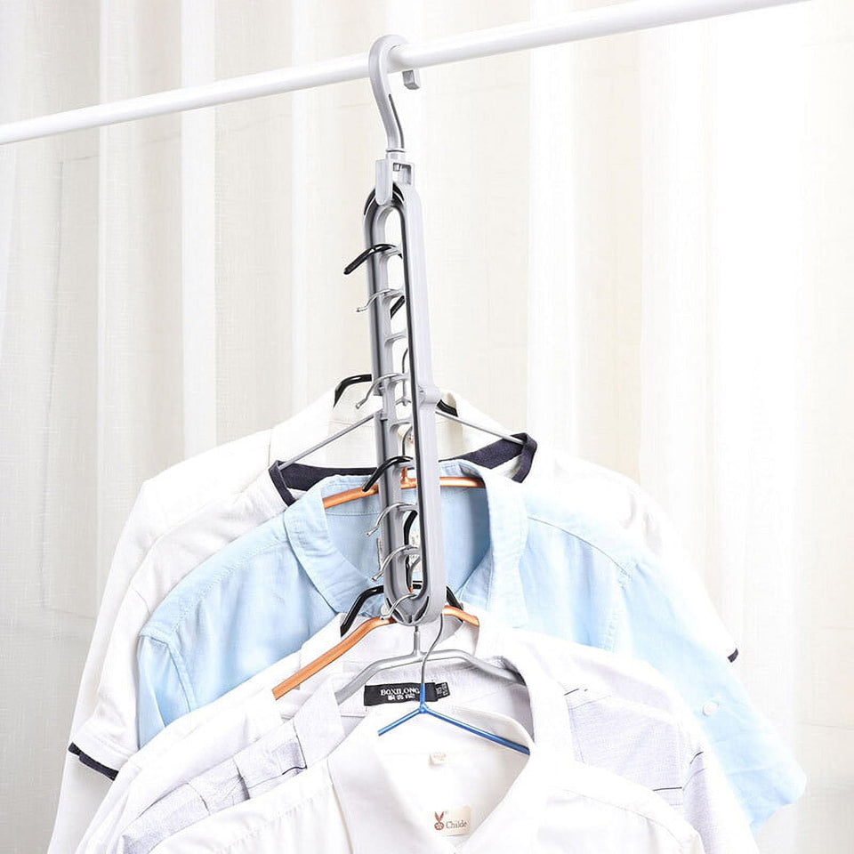 9 Holes Multifunction Clothes Hanger pack of 2