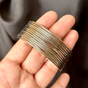 Golden Metal Bangles- Set of 7