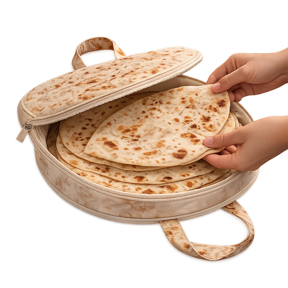 Reusable Zipper Roti Bag
