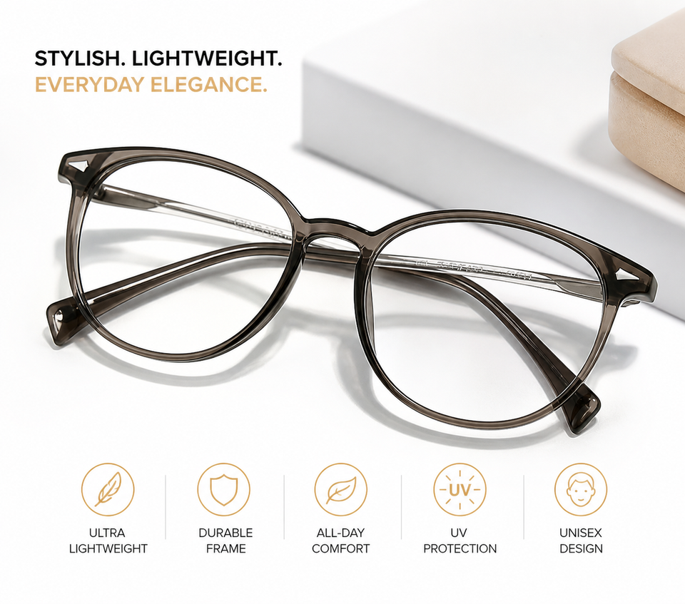 Flexible TR90 Eyeglasses Frame For Men and Women👓