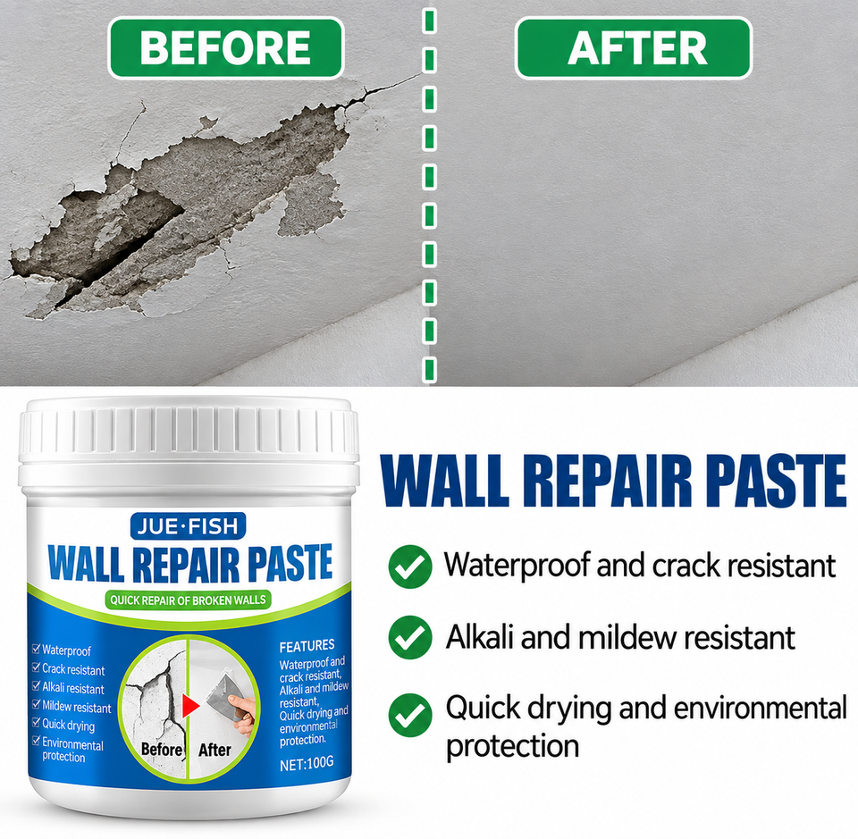 Instant Wall Repair Paste – Say Goodbye to Cracks & Holes