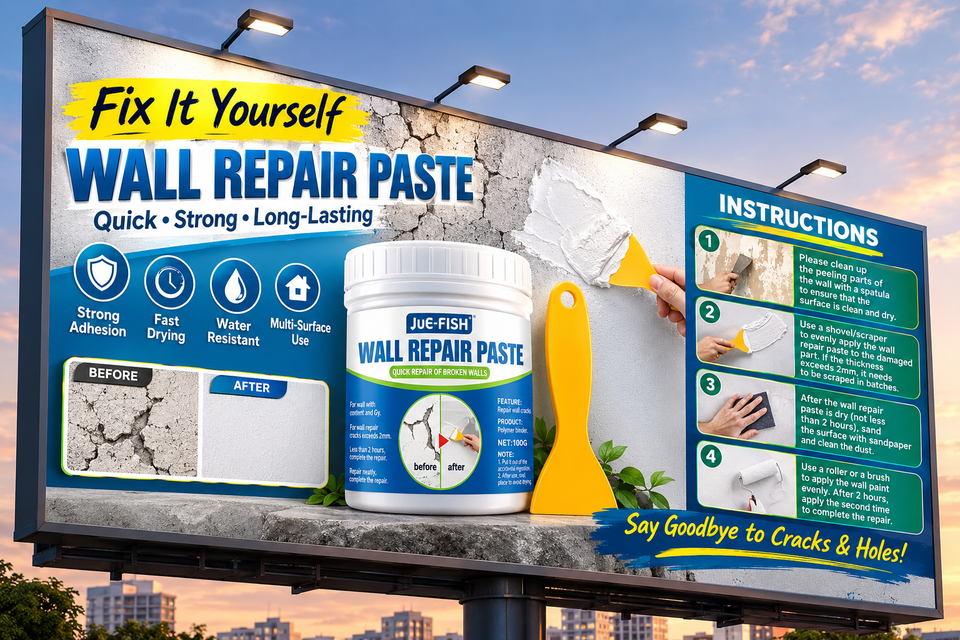 Instant Wall Repair Paste – Say Goodbye to Cracks & Holes