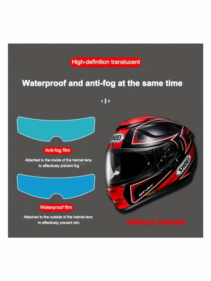 Anti Fog Helmet Visor Film