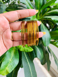 Golden Metal Bangles- Set of 7