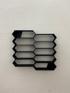 Honeycomb Hot Wheels Storage with 10 mini cars