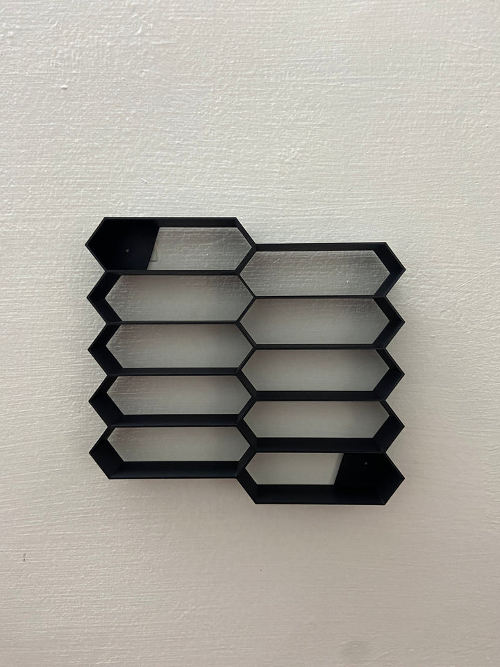 Honeycomb Hot Wheels Storage with 10 mini cars