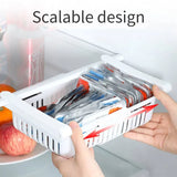 Adjustable Fridge Storage Basket Food Organizer- Pack of 2